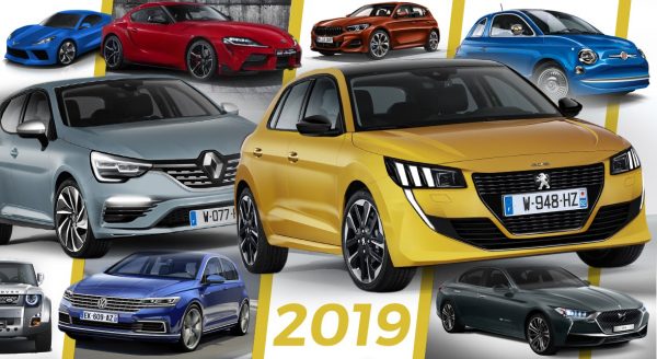 Les nouveaux voitures de 2019